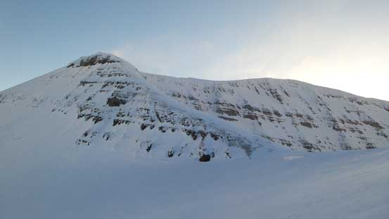Looking ahead towards Andromeda's dry south ridge
