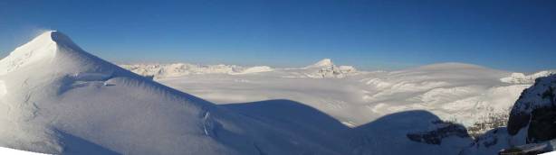 Panorama from the south ridge.