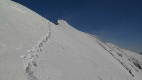 This photo shows the slope angle you have to traverse.