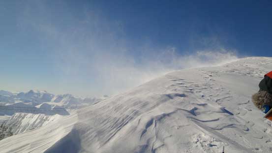 It was very windy....