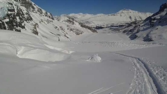 Ready to ski down the Ramp