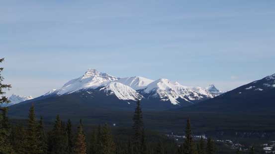 Mt. Hector was free of clouds at this point