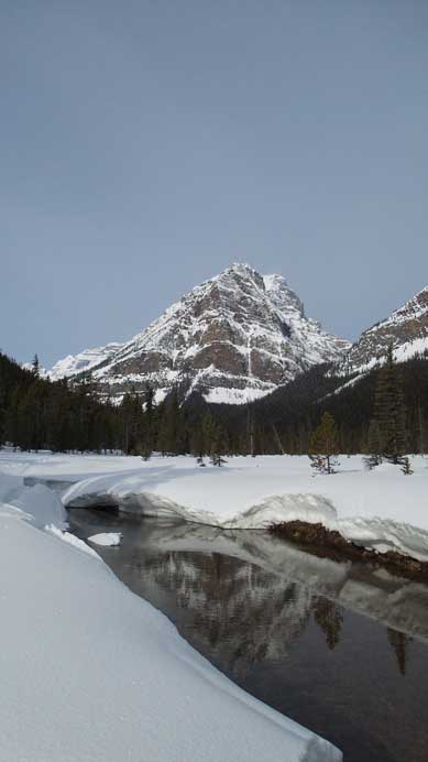 Sheol Mountain and its reflection on Paradise Creek