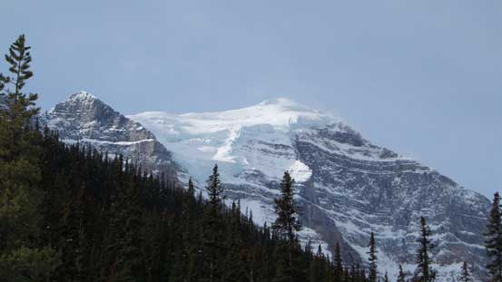 The glaciated Mt. Temple
