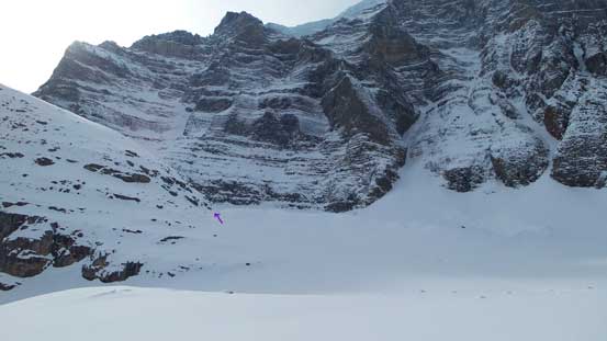 The purple arrow shows where we were aiming at