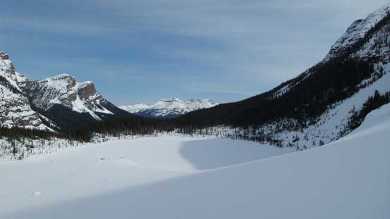 Looking back down at Lake Annette