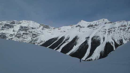 Exiting the first gully. Aberdeen and Haddo behind