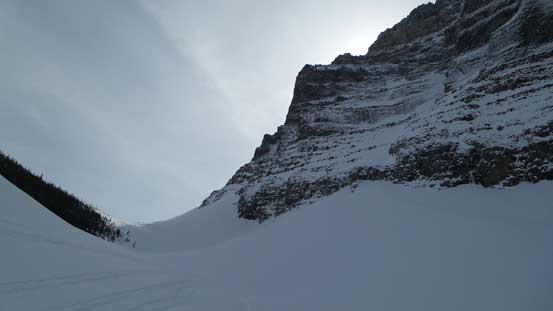 Looking ahead towards the second gully (steepest)