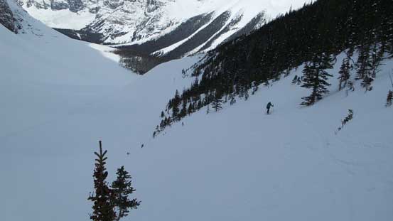 Grinding up the big terrain on this gully