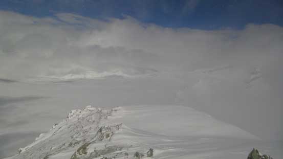 A brief weather window gave us some unique views