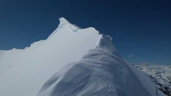 Now it narrows to a knife edge. This was what I saw upwards. 