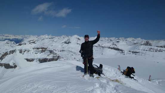 Ferenc on the summit
