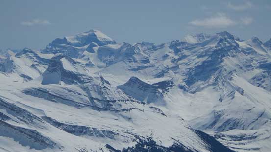 Temple and the familiar Lake Louise/O'Hara group