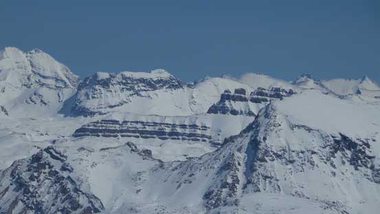 Dolomite Peak and a bunch of front range peaks. Crown and Tower on the far left.