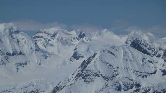 Peaks on Freshfield Icefield
