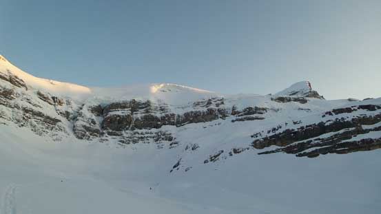 Ascending into the flats just after exiting the trees