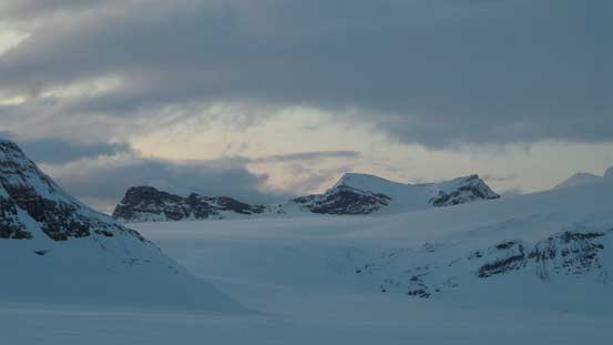 Looking back towards St. Nicolas Peak and Mt. Olive