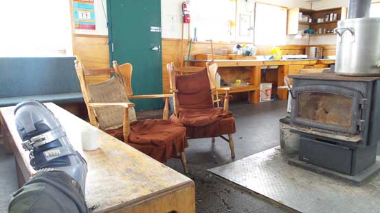 Having the Bow Hut to ourselves