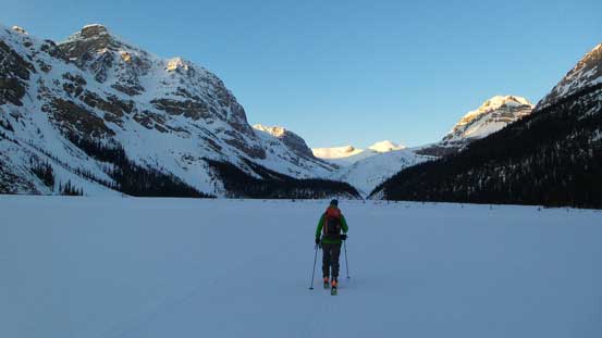 The lake is very long