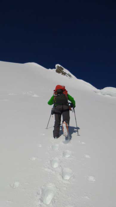 We started kicking step straight up