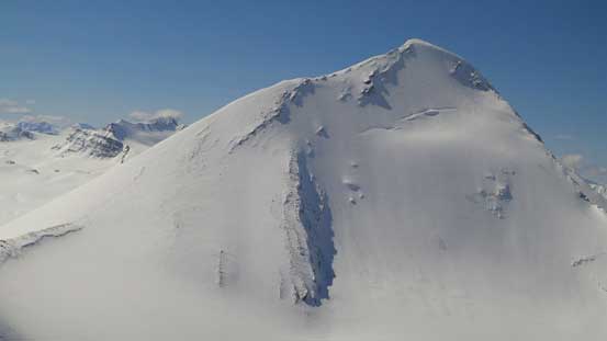 Mt. Baker dominates the view
