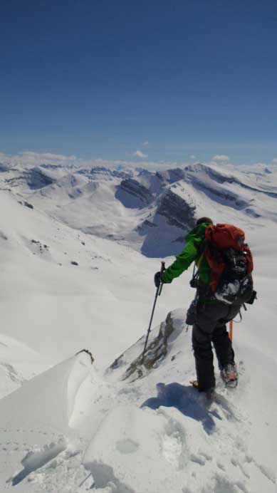 Vern starting the descent