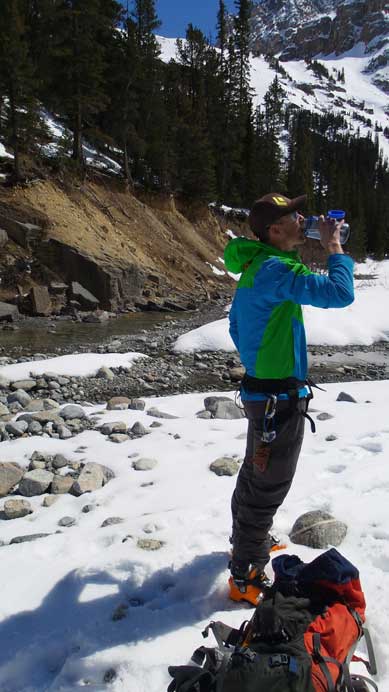 We rehydrated at the creek.