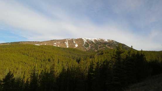 Morning view of our objective