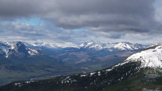 Peaks buried deeply in Willmore Wilderness