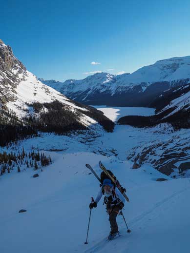Me bootpacking up. Photo by Vern