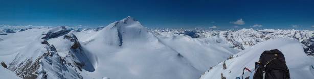 Partial summit panorama. Photo by Vern