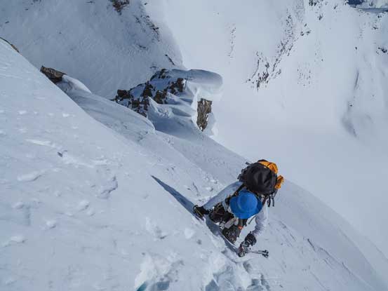 But soon it got steeper. Photo by Vern