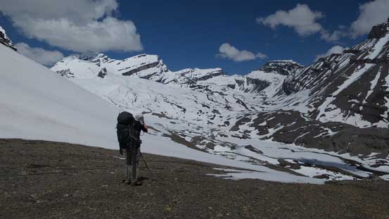 Ben with our objective behind