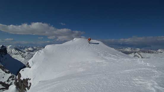 The last few steps to the top