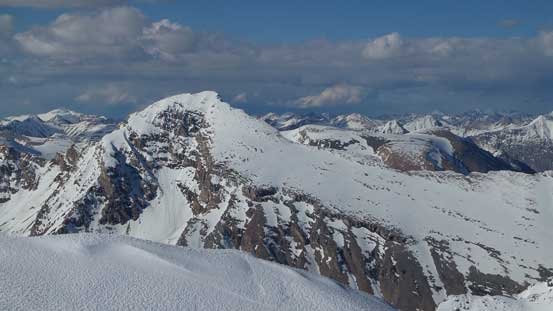 Mt. Stewart appears to be a scree/snow slog