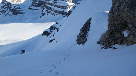 Traversing around another rock outcrop
