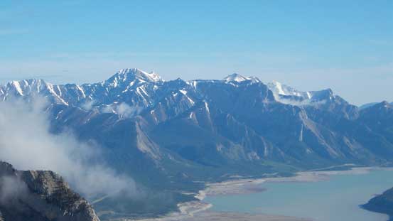 Allstones Peak and Abraham Mountain in the distance