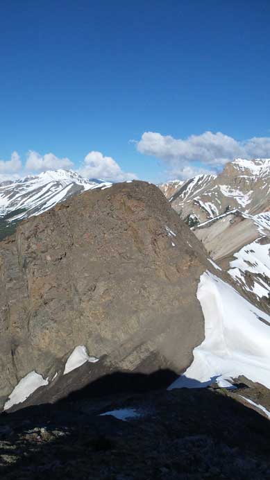 The second summit viewing from the first 