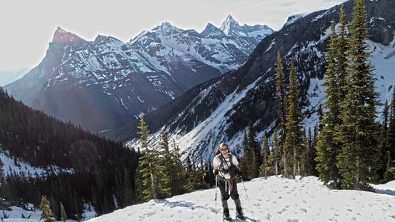 Ben with Sir Donald Range behind.