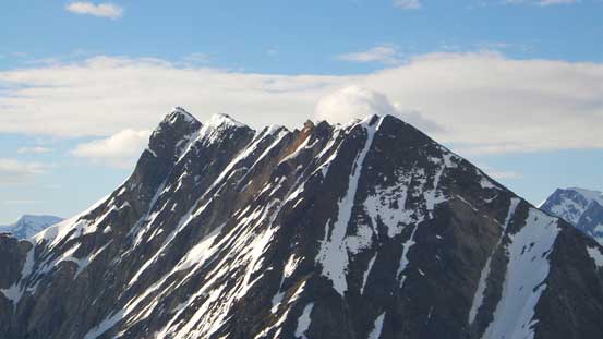 A closer look at Cheops' summit ridge