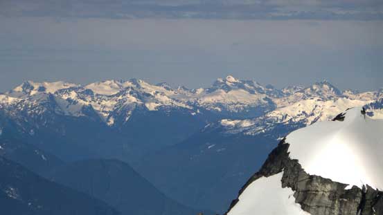 Zooming-in towards Revelstoke area, Mt. Begbie right of center in the Monashees