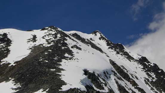 A closer look of the summit (far right)