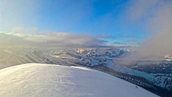 You can see the clouds were moving in.