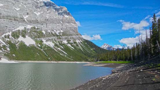 We walked around Hidden Lake on the left shore