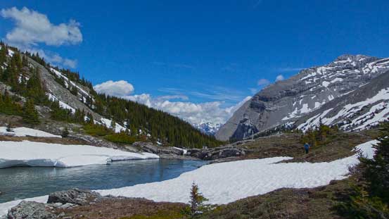 Arriving at Aster Lake