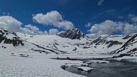 Aster Lake was almost 100% frozen