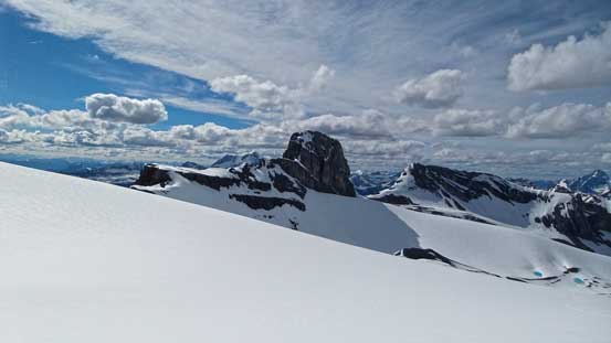 Mt. Mangin finally started to look small