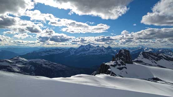 A view from the descent. The Royal Group at center