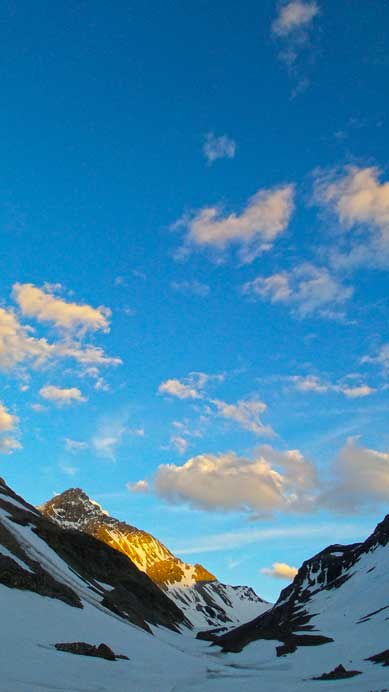 Mt. Petain at sunset