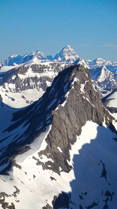 Assiniboine pokes just behind Northover.